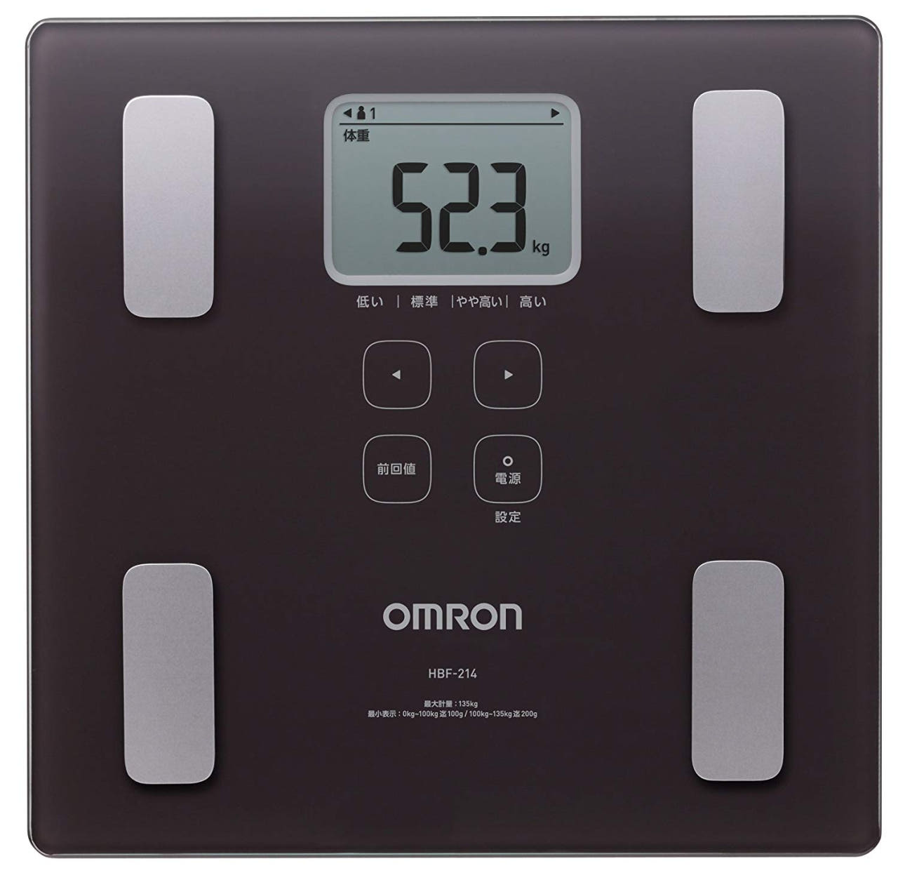 오므론 OMRON 체중계 / 신체 조성계 HBF-214 / 화이트, 핑크, 브라운, 블루