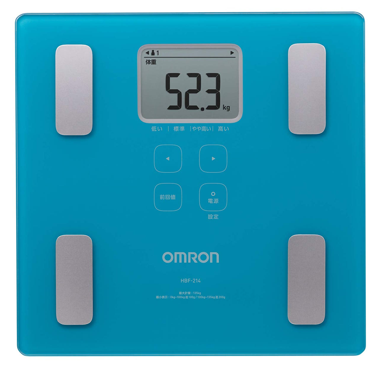오므론 OMRON 체중계 / 신체 조성계 HBF-214 / 화이트, 핑크, 브라운, 블루