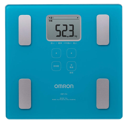 오므론 OMRON 체중계 / 신체 조성계 HBF-214 / 화이트, 핑크, 브라운, 블루